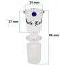 Glass Bowl Black Leaf Large 18.8 mm, Bowl Joint Size: 18.8, Color: Blue, 2 image