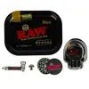 Подарочный набор RAW BLACK: Гриндер, трубка, поднос и пепельница