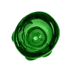Glass Bowl Skull 18.8mm: Style & Durability Combined, Bowl Joint Size: 18.8, Color: Green, 2 image
