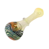 Artistic Glass Pipes with Large Bowls and Unique Designs, Color: White