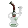 Бонг с рециркуляцией Glass Art зелёный - плавные затяжки и стиль