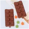 Premium Silicone Mold for Ice and Chocolate with Leaf Design, 5 image