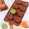 Premium Silicone Mold for Ice and Chocolate with Leaf Design, 4 image