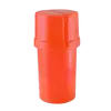 Versatile Storage Container with Built-In Herb Grinder, Color: Orange, 2 image