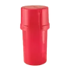 Versatile Storage Container with Built-In Herb Grinder, Color: Red, 2 image