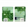 Стильный зиплок пакет с принтом 100 EURO 70мм x 100мм, изображение 3