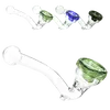 Amsterdam Glass Pipe 11cm – Stylish, Compact, and Smooth Airflow Control, Color: Green