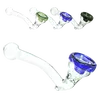 Amsterdam Glass Pipe 11cm – Stylish, Compact, and Smooth Airflow Control, Color: Blue