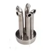 Охлаждающая тяга с бонгом Black Leaf metal wave piston, изображение 2