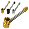 Foldable 10cm Metal Pipe: Compact, Flexible & Travel-Ready, Color: Golden