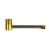 Foldable 10cm Metal Pipe: Compact, Flexible & Travel-Ready, Color: Golden, 3 image
