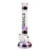 Бонг Grace Glass Striped Series Purple с держателем для льда — 42 см, изображение 3