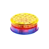 Plastic 3-Part Herb Grinder 61mm with Magnetic Lid – Various Colors, Color: Yellow, 2 image