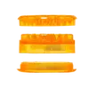 Пластиковый трёхсекционный гриндер 61 мм с магнитной крышкой — разные цвета, Цвет: красный, изображение 5