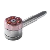 Revolver Six Shooter Pipe with Built-In Grinder