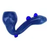 Compact Sherlock Glass Pipe for Smooth Smoking, Color: Blue, 3 image