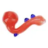 Compact Sherlock Glass Pipe for Smooth Smoking, Color: Orange, 3 image