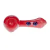 Compact Sherlock Glass Pipe for Smooth Smoking, Color: Red, 4 image