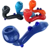 Compact Sherlock Glass Pipe for Smooth Smoking, Color: Blue