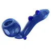 Compact Sherlock Glass Pipe for Smooth Smoking, Color: Blue, 2 image