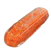 Vibrant Borosilicate Glass Shotgun Pipe with Particle Design, Color: Orange, 2 image