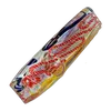 Stylish Borosilicate Glass Shotgun Pipe with Unique Weave Design, Color: Red