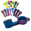 Compact Silicone Hand Pipe with Metal Bowl – Portable and Durable, Color: Blue, 3 image