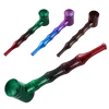 Stylish and Durable Metal Smoking Pipe in Vibrant Colors, Color: Red