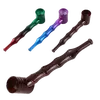 Stylish and Durable Metal Smoking Pipe in Vibrant Colors, Color: Brown