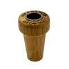 Durable Corkwood Bowl with Customizable Screen Options, Screen Shape: Cross