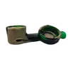 Compact Silicone Hand Pipe with Metal Bowl – Portable and Durable, Color: Green, 2 image