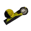 Compact Silicone Hand Pipe with Metal Bowl – Portable and Durable, Color: Yellow