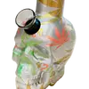 Skull-Shaped Mini Glass Bong 15cm: Compact and Stylish, 3 image
