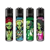 Зажигалка Clipper Alien с уникальным дизайном и сменным кремнем, Цвет: красный