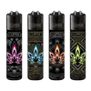 Зажигалка Clipper Classic Leaves с регулируемым пламенем, Цвет: фуксия