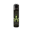 Зажигалка Clipper Classic Leaves с регулируемым пламенем, Цвет: салатовый, изображение 2