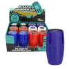 Plastic Herb Grinder Jar with Built-In Storage, Color: Blue