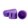 Plastic Herb Grinder Jar with Built-In Storage, Color: Purple, 3 image