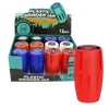 Plastic Herb Grinder Jar with Built-In Storage, Color: Red