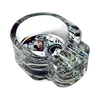 Glass Skull Ashtray (Different Prints), Color: Pink, 2 image