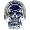 Glass Skull Ashtray (Different Prints), Color: Purple