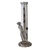 Blaze Bong with Metallic Rainbow Effect and Gear Wheel Base, Color: Gray