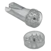 Clipper Lighter Holder with Built-In Grinder, Color: Transparent, 2 image