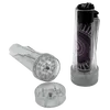 Clipper Lighter Holder with Built-In Grinder, Color: Transparent, 3 image