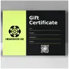 Подарочный сертификат Headshop Georgia — подарок для ценителей, Сумма: 50, Цвет: зелёный, изображение 3