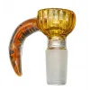 Ox Horn Glass Bowl 14.5mm - Style Meets Functionality, Color: Orange