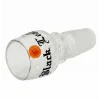 Rounded Glass Bowl Black Leaf 18.8 mm, Bowl Joint Size: 18.8, Color: Orange, 2 image