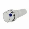 Rounded Glass Bowl Black Leaf 18.8 mm, Bowl Joint Size: 18.8, Color: Blue, 2 image
