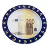 Metal Ashtray Lips or Euro, Size: 13х2 см, Color: Brown