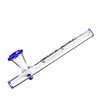 Black Leaf Shotgun Slim Blue Glass Pipe, 2 image